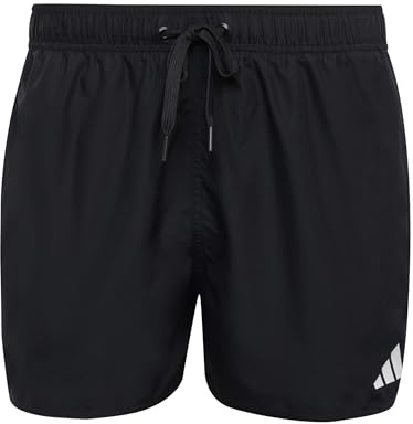 Adidas Men's 3 Stripes Swim Shorts 3 INCH, Black/White, 4XL