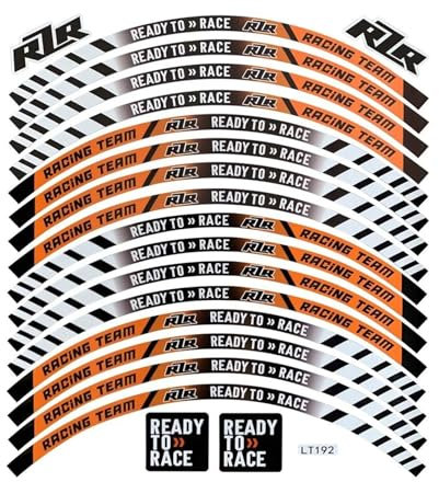 XNASU Personalisiert Für KTM Duke 125 200 250 390 690 790 890 990 1290 RC 125 390 Rad Reifen Aufkleber Reflektierende 17 Felgenband Aufkleber(Natural 2A)