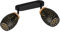 Reality Leuchten Spotbalken Bidar R81572080, Metall Schwarz matt/goldfarbig, exkl. 2x E14