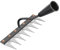 Rateau de Désherbage, Râteau de Jardin, Râteau de Désherbage Outils Jardinage, Gardening Harrow Désherberen Acier Au Carbone, pour Désherbage, Ameublissement du Sol, Semis, 8 Ratisas de Dents