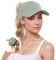 YAMEE Baseballkappe Damen Pferdeschwanz Sommer,Baseballmütze Damen Baseball Cap Mesh Atmungsaktiven,Sommermütze Damen Leicht Wasserdicht Schnelltrocknend