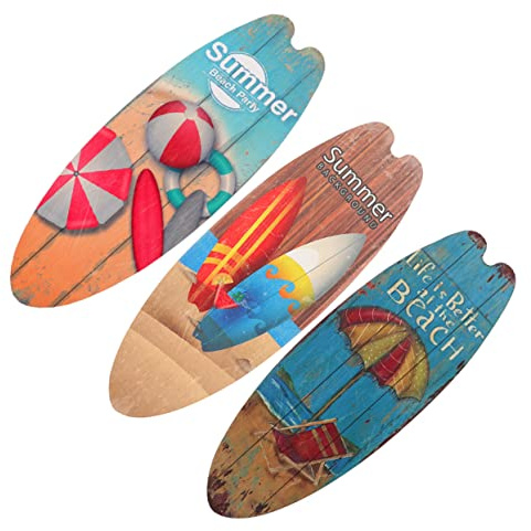 Kreative Holz Surfbrett Deko für Strandbar Zuhause