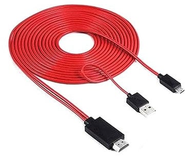 KICHOUSE Micro USB to Adapter Cable Tv Cable for Galaxy Note Stream Video Easily Hdtv Monitor Compatible with Samsung Galaxy Note
