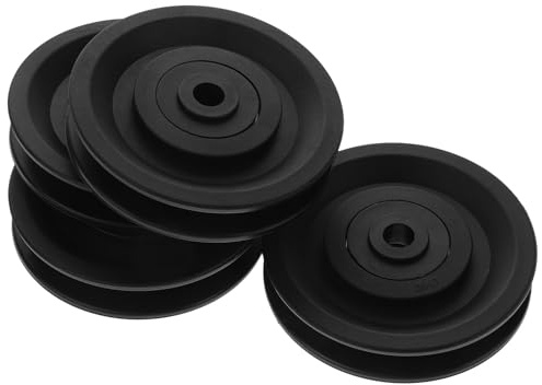 Homoyoyo Nylon Kugellager Rollenabdeckung 4 Stück rutschfest Passgenau Elastisch Ersatz für Kabelzugmaschinen Fitnessgeräte Garagentorantriebe Zubehör für Heimtraining