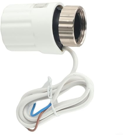 Hosrivae Stellantriebsventil für elektrische Fußbodenheizung, AC230 V, M30 × 1,5 mm Gewinde, IP44, normalerweise geschlossen/geöffnet, 110 N Schub, für Heizkörper und Unterboden (normalerweise offen)