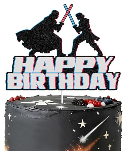 LAKPYN 1 Stück Happy Birthday Tortenaufsatz – Kindergeburtstag, Babyparty, Partyzubehör, Dekorationen für Jungen