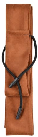 EUQWOSDD 130cm Fishing Rod Sleeve, Soft Imitation Suede Fishing Pole Cover with Drawstring, Foldable Rod Protector Bag for Indoor Storage & Outdoor Fishing Travel