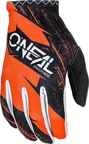 O'NEAL | Fahrrad- & Motocross-Handschuhe | Kinder | MX MTB DH FR Downhill Freeride | Langlebige, Flexible Materialien, belüftete Handoberseite | Matrix Youth Glove Burnout | Schwarz Orange | Größe M