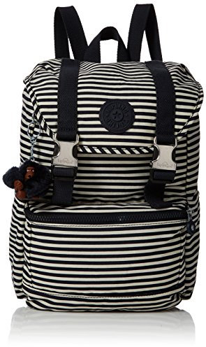 Kipling Experience S, Damen Rucksack, Mehrfarbig (Marine Stripy), 15x24x45 cm (W x H x L)