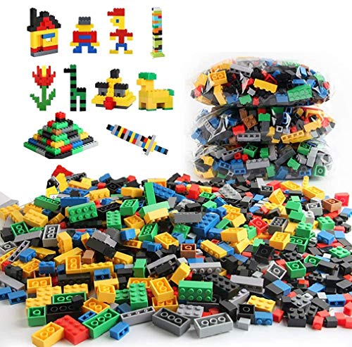 Sipobuy DIY Construction Building Briques Créatives 1000pcs Blocs Ensemble, Compatible avec Toutes Les Marques Principales, Formes Multicolores, Cadeau Jouet Éducation Précoce pour 3+ Enfants