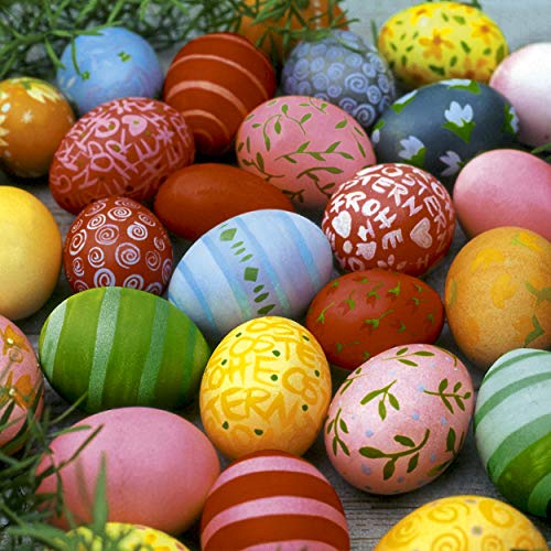 Tischdeko 20 Stück Serviette Viele Bunte Ostereier Ostern