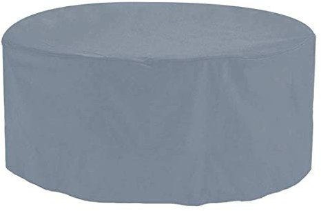 ZHCHL Housse Table De Jardin Ronde 180x74cm, Gris Housse De Protection Iimperméable Tissu Oxford Housse De Meuble Housse, pour Meuble Extérieur Jardin