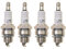 WOOSTAR Zündkerzen L7T Ersatz für 2 Takt 33ccm 43ccm 47ccm 49ccm 4 Wheeler Motor Mini Pocketbike ATV Quad Roller Packung mit 4 Stück