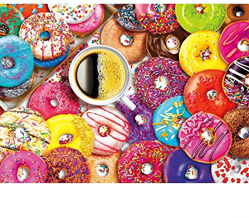 1000 Stück Puzzle - Donuts - Erwachsene Teenager Kinder Puzzle Großes Puzzle Spielzeug Geschenk Pädagogisch Intellektuell Dekomprimieren Spaß Familienspiel
