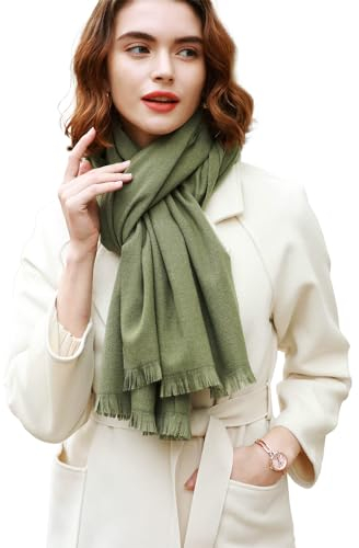RIIQIICHY Damen Schal Winter Grün Pashmina Stola Festlich Herbst xxl schals Tücher für Abendkleider Frauen Hochzeit Schultertuch Frühling