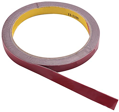 Lesueur Starkes Klebeband aus Schaumstoff Super doppelseitig, permanent für Fahrzeuge, Rot 10 mm X