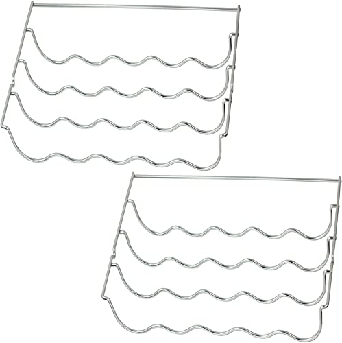 SPARES2GO Wine Bottle Rack Shelf Insert compatible with Haier Fridge (457 x 290 x 70mm, Pack of 2)
