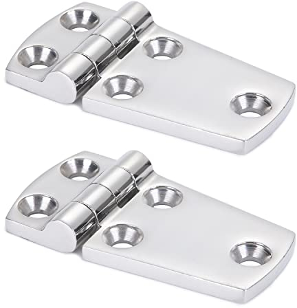 9Tong Hardware Halterung Tür Scharnier Stahl Schwerlast Bootsscharnier Stahl Kabinett Deck Rostfreies Scharnier Marine Garage SUS316 2pcs 38 mm x 71 mm