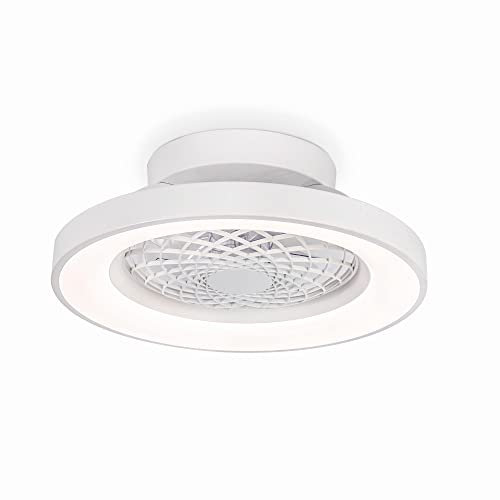 Ventilador TIBET MINI blanco led, motor DC, dimable Mantra
