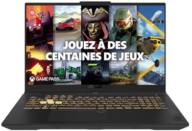 Asus TUF Gaming A17-TUF707NV-HX072 17.3 Pouces FHD 144Hz PC Portable (AMD Ryzen 5 7535HS Processeur 3.3GHz, 16GB DDR5 RAM, 512GB NVMe M.2 SSD 4.0, NVIDIA RTX 4060 TGP 140W) Sans OS – Clavier AZERTY.