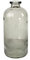 Werner Voß Jarrón de suelo Bottle – gris esmerilado – Cristal – 11 x 25 cm