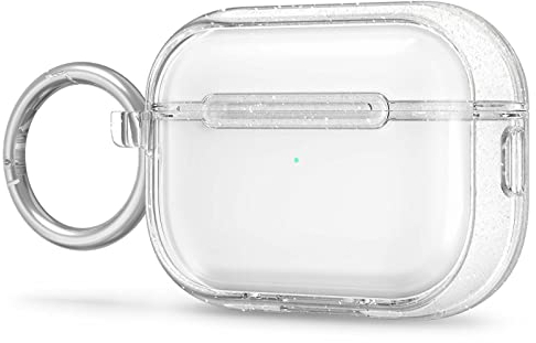 CYRILL von Spigen Shine Clear Glitzer Hülle [kompatibel mit Airpods Pro 2] (2022), Transparent TPU Kette am Körper - Clear Glitzer