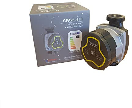 Wärmer System Pompa dell'acqua per riscaldamento centralizzato GPA25-6/130 Pompa di circolazione ad alta efficienza a risparmio energetico per riscaldamento domestico, acqua calda e sistema di