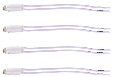 Lampada Led 220V 0.5W, Compatibile Con Vimar Plana, Compatibile Con Vimar Arkè (4 PCS, Bianco)