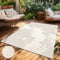 Paco Home Teppich In- & Outdoor, Moderne abstrakte Boho Designs mit 3D Struktur, robust & wetterfest, ideal für Terrasse Wohnzimmer & Küche, Grösse:80x250 cm, Farbe:Creme 4