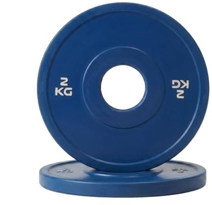 Scheibe Bumper Micro Total Black Loch Ø50 mm für Fitnessstudio und Home Gym von 0,5 bis 2,5 kg