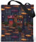 Loxato Tote Bag mit Reißverschluss - Aesthetic Tasche - Samtgewebe Velluto - Stofftasche Damen mit Reißverschluss Groß B37 H42 cm - Jutebeutel Bedruckt - Beuteltasche Damen - Stoffbeutel Aesthetic
