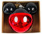Disney Mickey Minnie - Bola para árbol de Navidad, decoración del hogar, fiestas de Navidad (bola de Mickey Mouse, 1 unidad)