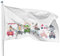 PHENO FLAGS Geburtstagszug Flagge 60x90 cm - Extrem wetterbeständige Fahne mit Messingösen, 100% Polyester, robuste Doppelnaht & in lebendigen Farben - Geburtstagsfahne für Kindergeburtstage