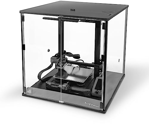 FNATR 3D Drucker-Gehäuse für Prusa MK4/Bambu Lab A1USB-betriebene LED-Leuchte HEPA-Filter-Lüfter Innenmaße 585 x 610 x 570 mm (XYZ)