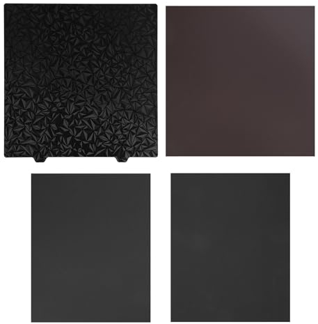 Yunseity 3D-Drucker-PET-PEI-Bauplatte, PET Smoothly + PEI Frosted Flexible Druckoberfläche, Doppelseitige Flexible Abnehmbare Bauplattformen für CR10 CR10S usw. (310 X (Stahlplatte und