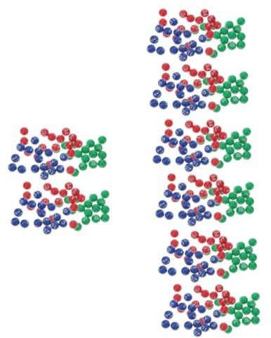 ibasenice 8packungen Kleine Lotteriekugeln Farbige Nummerierte Plastikkugeln Für Tombola Und Bingo-Spiele Langlebig Und Tragbar Für Partys Und Veranstaltungen