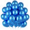 Luftballons Metallic Blau,50 Stück 12 Zoll Metallballons Blau,Ballons Helium für Geburtstagsdeko,Hochzeitsdeko,Deko Party