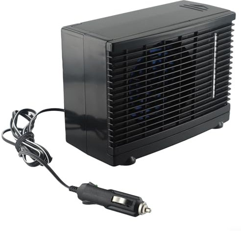 12V Klimaanlagen Kühlventilator, Tragbarer Mini-Kühler Kühlventilator Wasser Eis Klimaanlage für Camper, Bootsfahrer, Haustierbesitzer, Reisende, Transportarbeiter