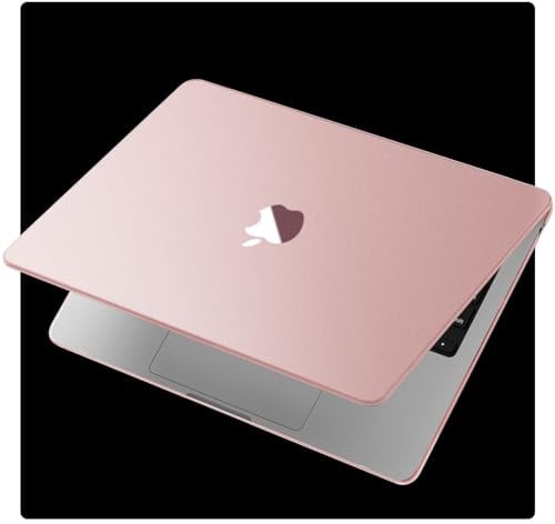 Soonjet für MacBook Air 13 Zoll Hülle M5 M4 M3 M2 2026–2022 Cover | Rosa Transparent, Mattes Finish, Hartschalenhülle, Laptop Cover, Ultradünn & Leicht, Kratz-, Fingerabdruck- & Rissschutz