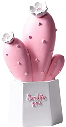GRADENEVE 1Stk Ornamente künstliche Kakteendekoration Pflanze eingetopft Kaktus- Heimdekorationen kunstpflanze kunstplflanze Festival-Layout- kreatives Kaktusdekor Harz Rosa