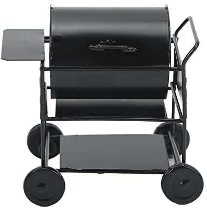 1/12 Casa Delle Bambole in Miniatura BBQ Grill, Mini BBQ Grill Carrello per Modello per 1/10 RC Crawler