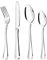 Cutlery Set, 32 Piece Cutlery Set for 8 People Stainless Steel Knife and Fork Sets Including Knife Fork Spoon Cutlery, Round Handle, Mirror Polished & Dishwasher Safe for Daily Use, Service for 8