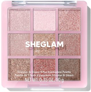 SHEGLAM Lidschattenpalette 9 Farben Ultra-pigmentierte Schimmer Matte Töne, Vegan & Tierversuchsfrei-Glimmer & Gleams
