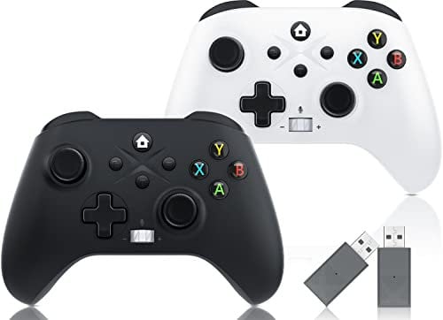 FOIRCEADAL [Need to Upgrade 2 Pack Wireless Controller for One S XBO Audio Built Upgrade Speakers Adaptive Gaming WiFi And Turbo/Vibration/Gyro/Wake-up function