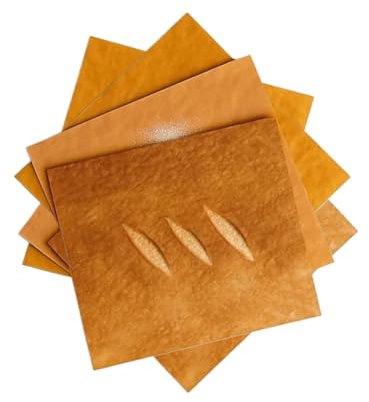 6 Stück Lebensmittelechtes Backpapier | Brot Einwickelpapier - Reißfestes Zubehör Für Küche Backen Sandwiches Toast Burger Hot Dogs