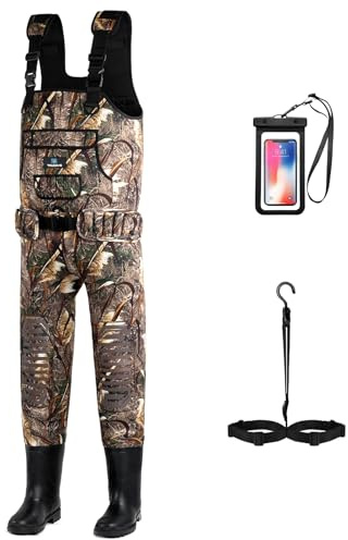 Trudave Wathose für Damen und Herren, wasserdicht, Neopren-Wathose zum Angeln, Jagd, Wathose mit Stiefeln