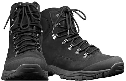 Mil-Tec BW Kampfschuhe Braun/Schwarz • Wasserdichte Outdoor-Stiefel aus Rinderleder • Robuste Einsatzstiefel für Herren • Taktische Wanderschuhe • Gr. 39-48