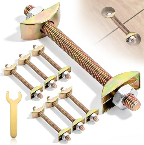 YIYICO Plattenverbinder Arbeitsplattenverbinder Küche Möbelverbinder M8 6St | 100mm Arbeitsplatten Plattenverbinder Tischplattenverbinder Schrauben Massivholzverbinder für Bettgestelle Möbel Tischplatte