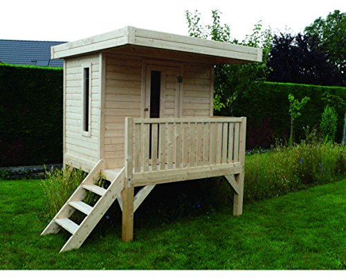 SOLID SUPERIA Maisonnette de Jeu Moderne sur pilotis Bois 180 x 180 x 146 cm S8414
