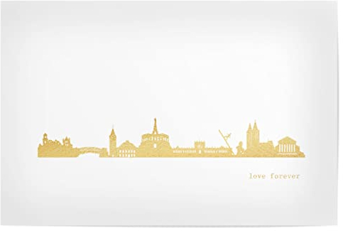 artboxONE Poster 30x20 cm Städte Kassel Gold Print Love hochwertiger Design Kunstdruck - Bild Kassel Druck Europa